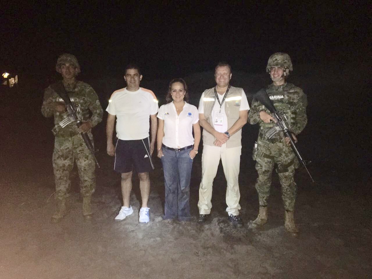 Autoridades ambientales supervisan trabajos de protección y conservación de tortuga golfina (Lepidochelys olivácea)en Michoacán