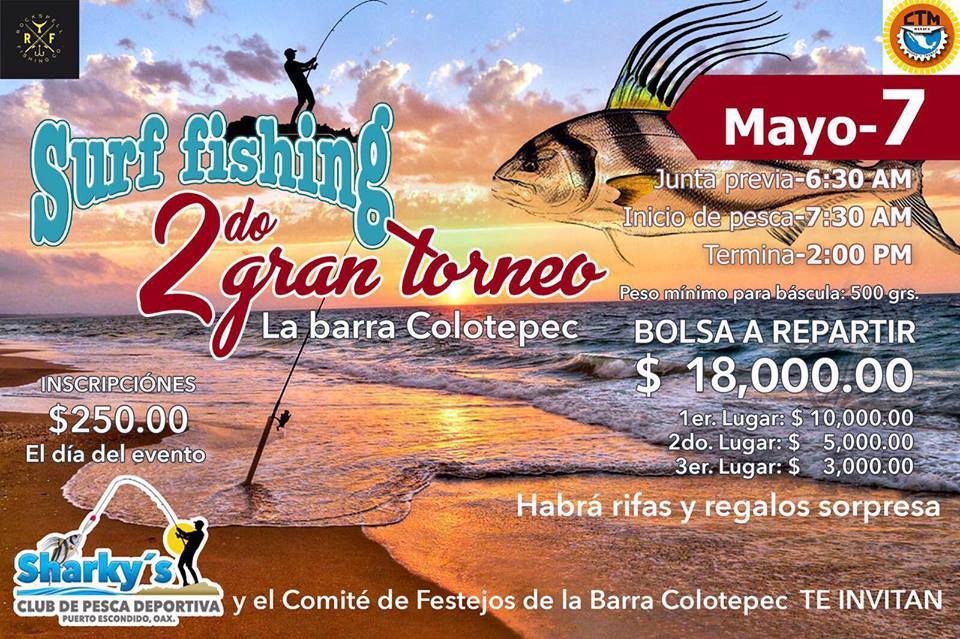 2do Gran Torneo de Surf Fishing, La Barra Colotepec