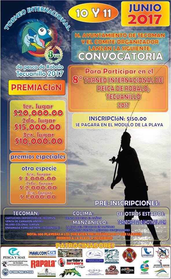 8° Torneo internacional de pesca de Robalo Tecuanillo 2017