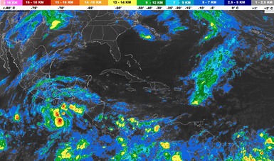 Se pronostican fuertes tormentas debido a la tormenta tropical “Adrian”