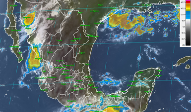 Tormentas intensas se prevén para el día de hoy al sureste del país