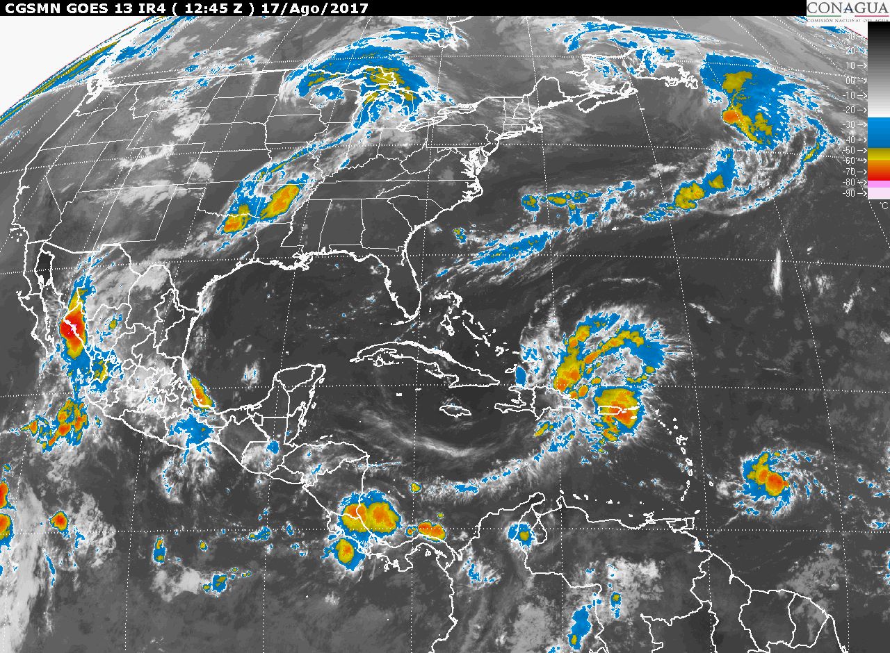 Tormentas muy fuertes en 11 estados de México y vientos de 60 km/h y tolvaneras en Coahuila, Nuevo León y Tamaulipas