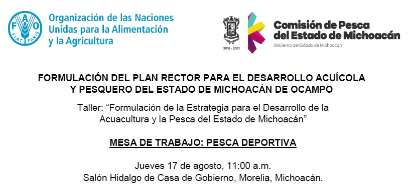 Van por el ordenamiento y desarrollo sustentable de la pesca y acuacultura en Michoacán