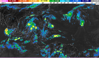 Se pronostican tormentas intensas al sur del país