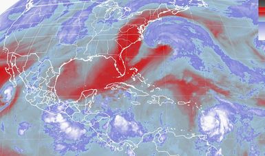 Tormentas intensas se esperan al sur del territorio nacional