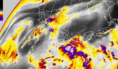 Tormentas intensas se esperan al sureste del territorio nacional