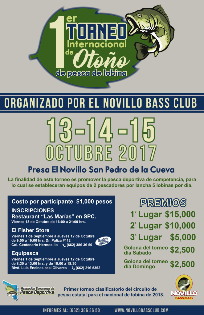 1er Torneo internacional de otoño de pesca de lobina