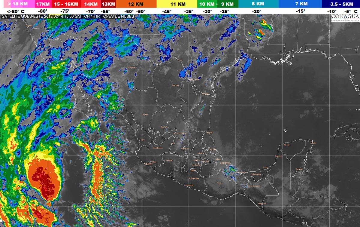 Se prevé descenso de temperatura y posibles nevadas o aguanieve en la sierra de Sonora y Baja California