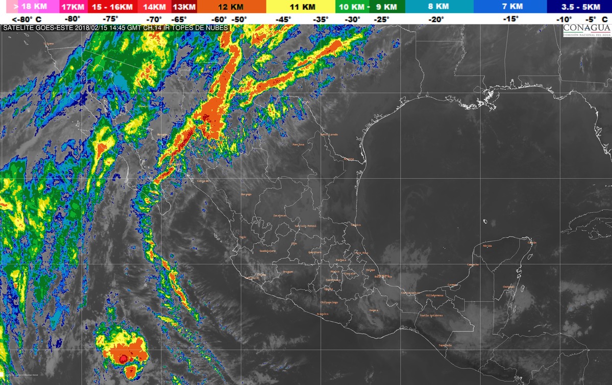 Se prevén nevadas o aguanieve en la sierra de San Pedro Mártir, Baja California, y montañas de Sonora, Chihuahua y Durango