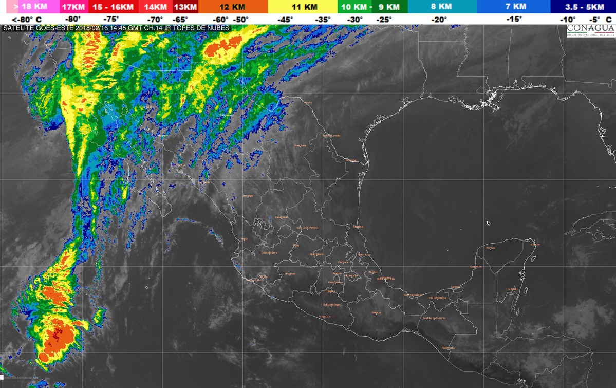 Para Baja California, Baja California Sur, Sonora y Chihuahua se pronostican lluvias con intervalos de chubascos