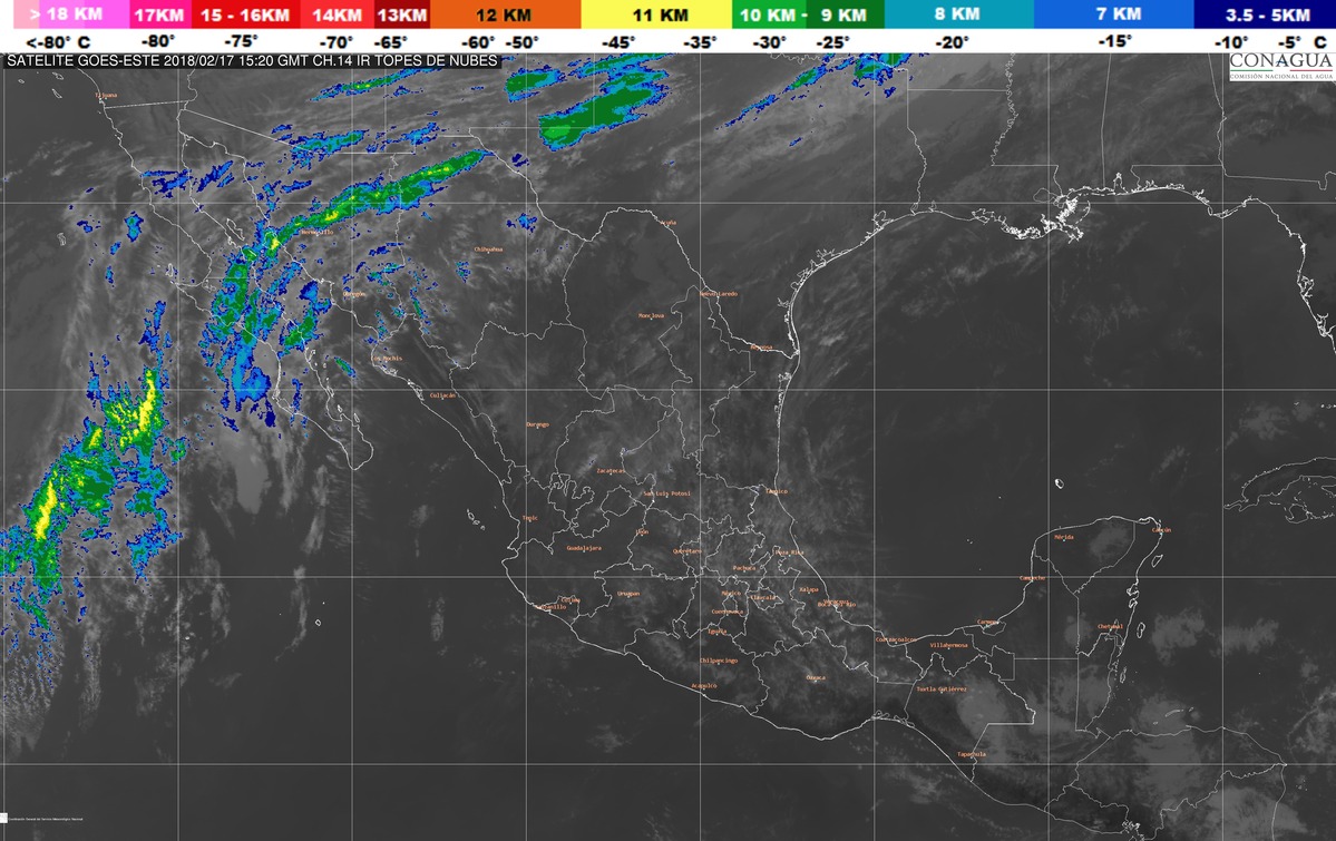 Temperaturas máximas de 40 a 45 grados Celsius se estiman para el sábado en las zonas costeras de Sinaloa, Nayarit, Guerrero y Chiapas