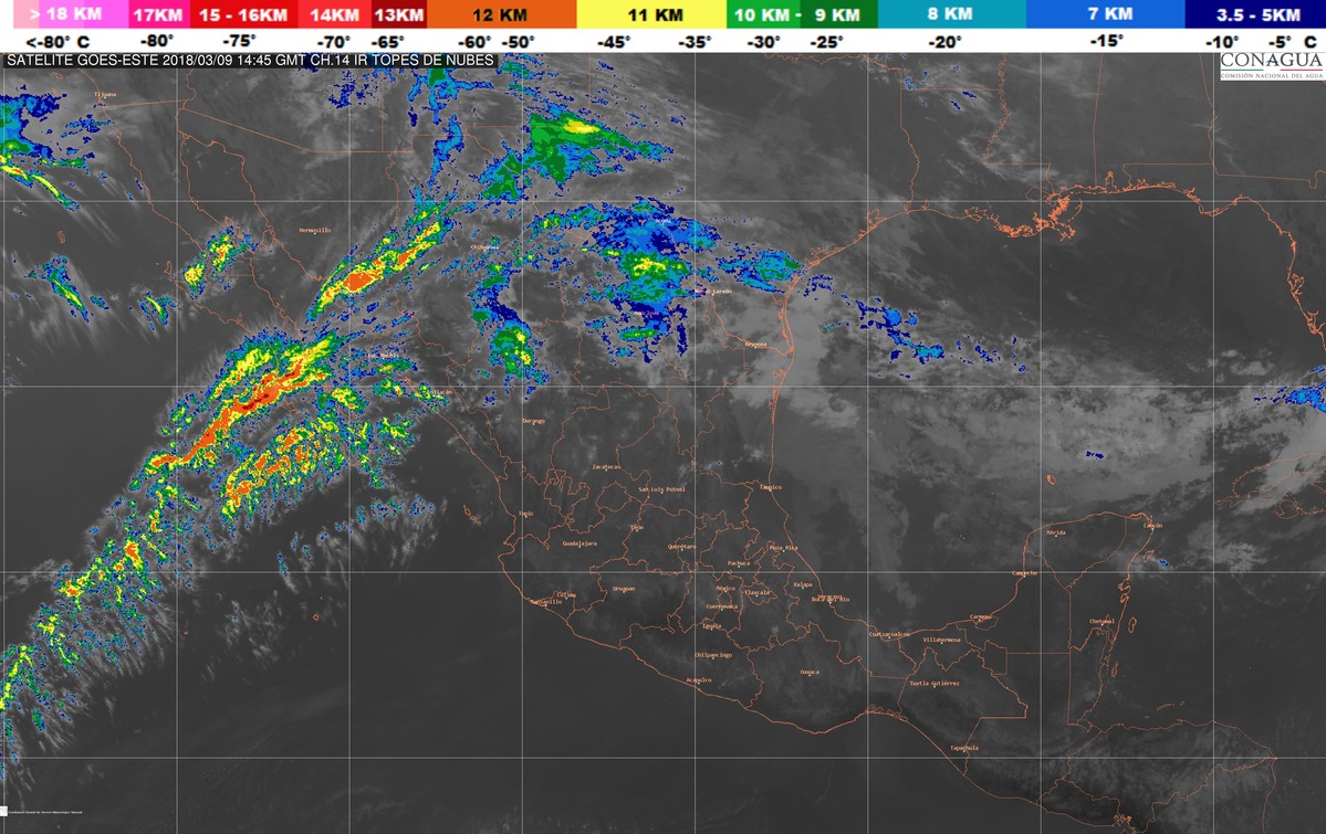 Se prevé ascenso de las temperaturas vespertinas y disminución en el potencial de lluvias en gran parte de México