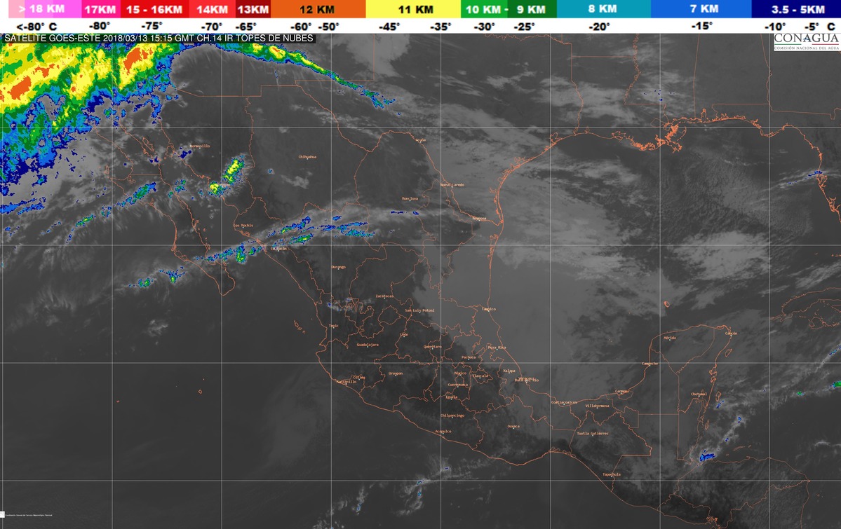 Continúa el evento de Norte con rachas mayores a 60 km/h en la costa sur de Veracruz, el Istmo y el Golfo de Tehuantepec