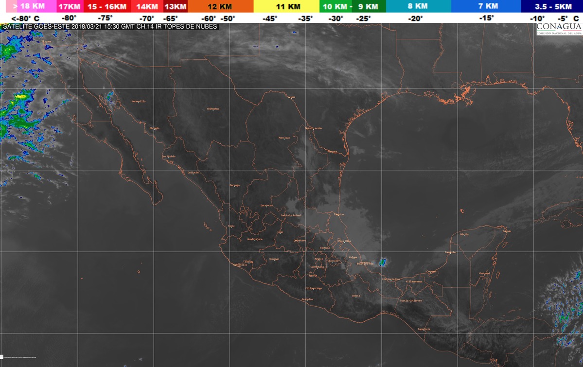 Temperaturas máximas de 40 a 45 grados Celsius se prevén en regiones de Sinaloa, Nayarit, Michoacán, Guerrero y Oaxaca