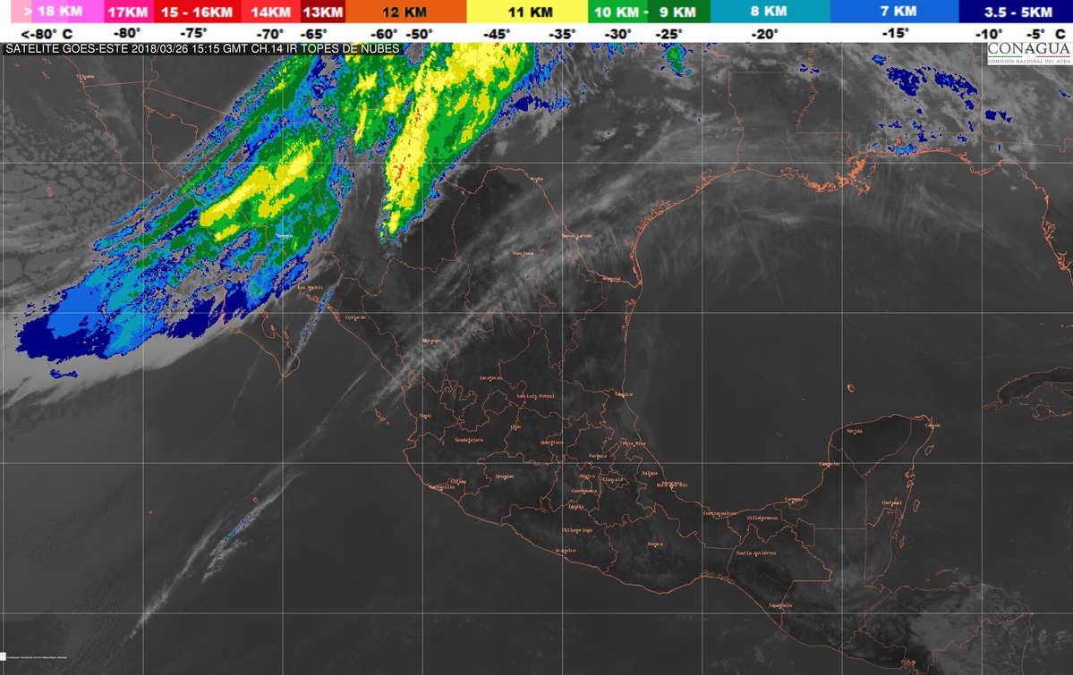 En Sinaloa, Nayarit, Michoacán, Guerrero y Morelos se prevén temperaturas de 40 a 45 grados Celsius