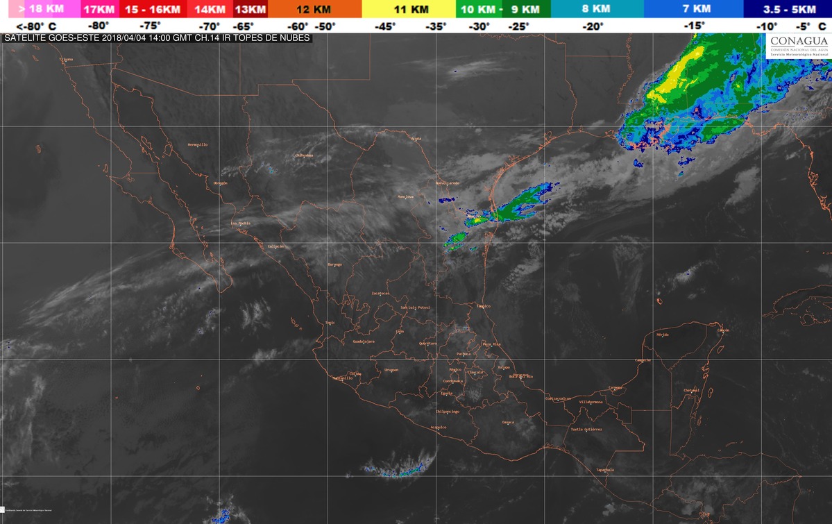 Lluvias intensas en Nuevo León, Tamaulipas, San Luis Potosí, Hidalgo, Puebla y Veracruz