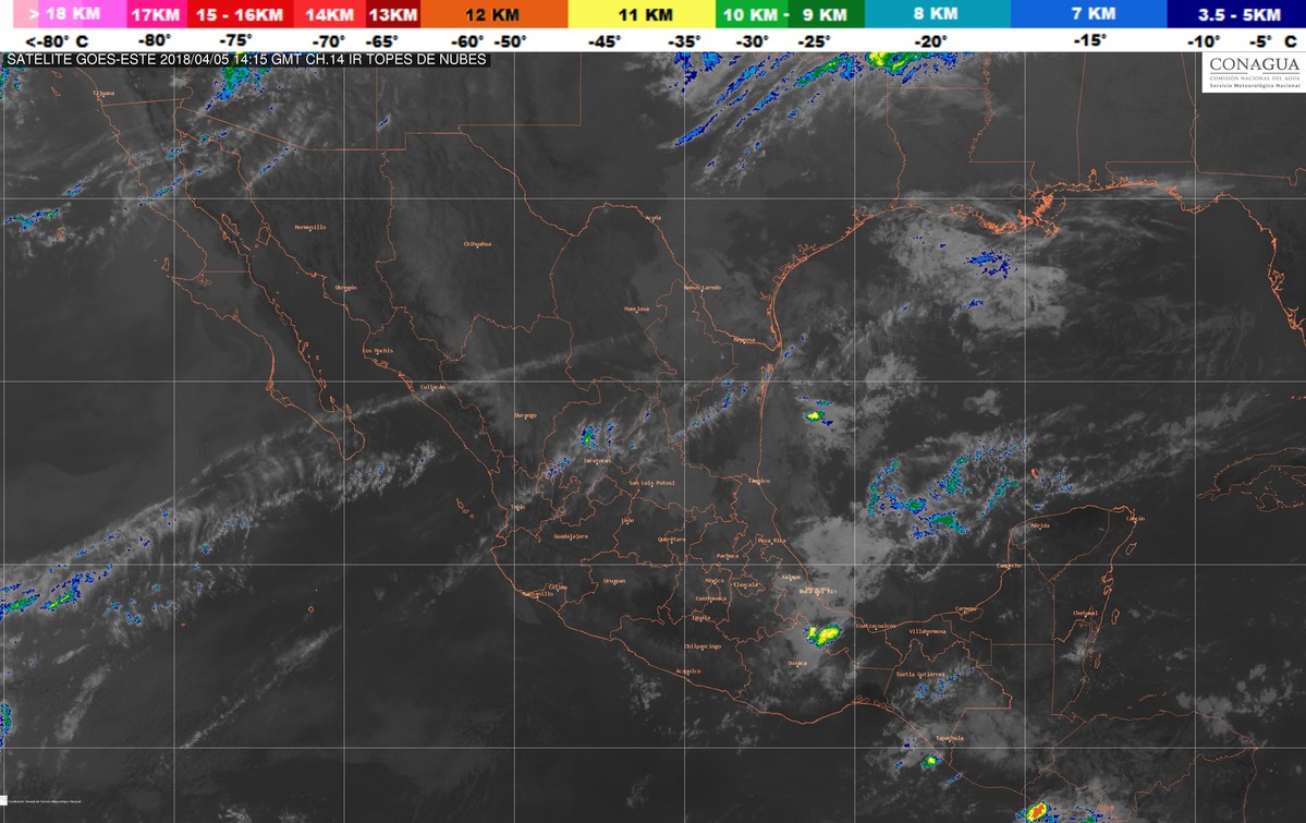 Temperaturas máximas de 40 a 45 grados Celsius se pronostican para zonas de Sinaloa, Nayarit, Jalisco, Michoacán y Guerrero