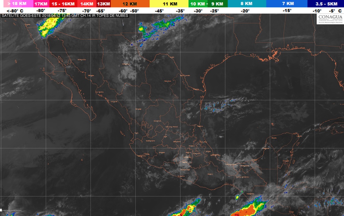 Se pronostican lluvias fuertes en Oaxaca y Chiapas