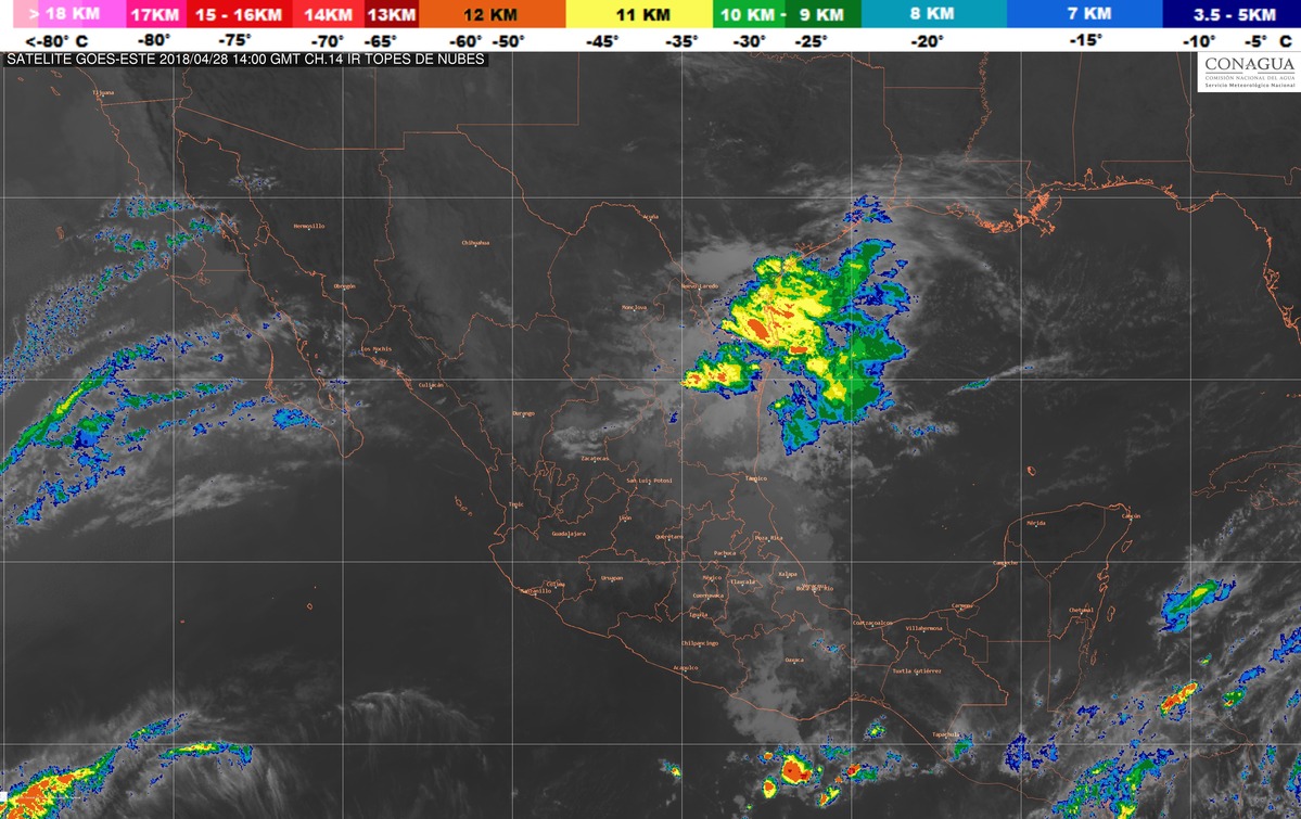 Vientos fuertes con rachas superiores a 60 km/h se pronostican durante este sábado en el Istmo y el Golfo de Tehuantepec.