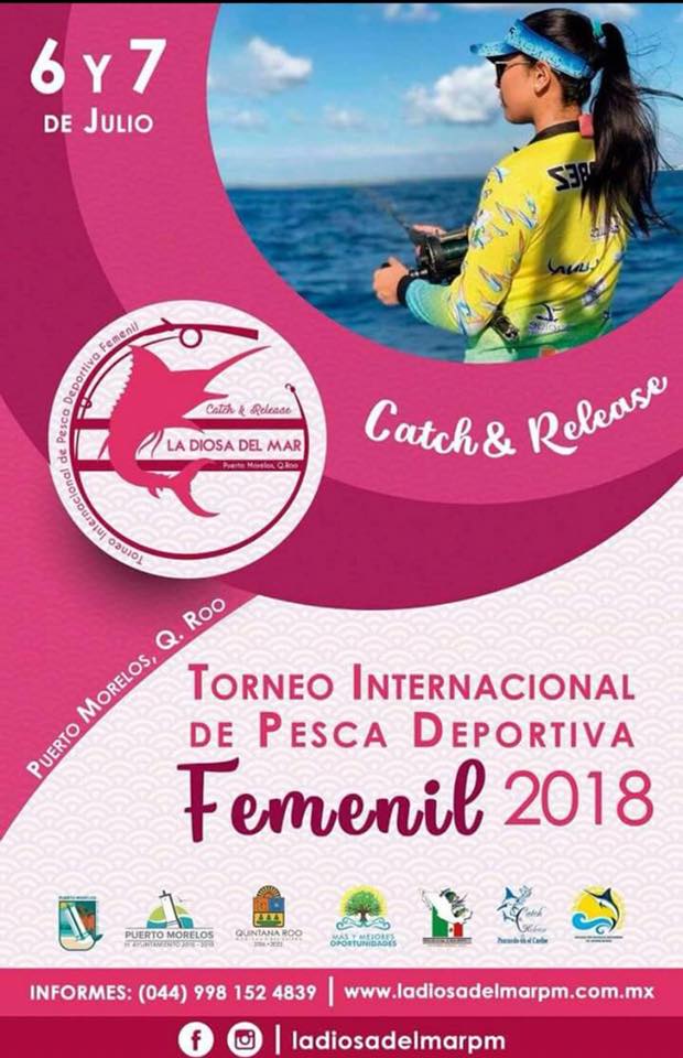 Torneo internacional de pesca deportiva femenil: la diosa del mar 2018