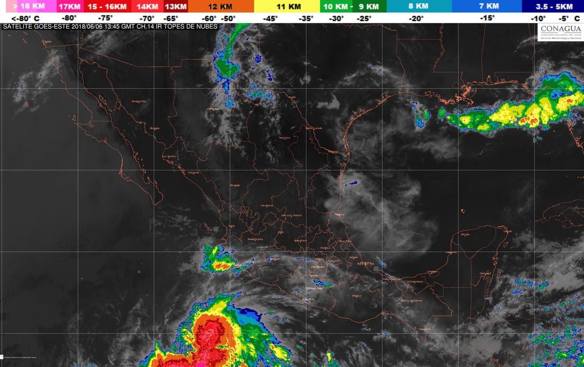 Se formó la tormenta tropical Aletta en el Océano Pacífico
