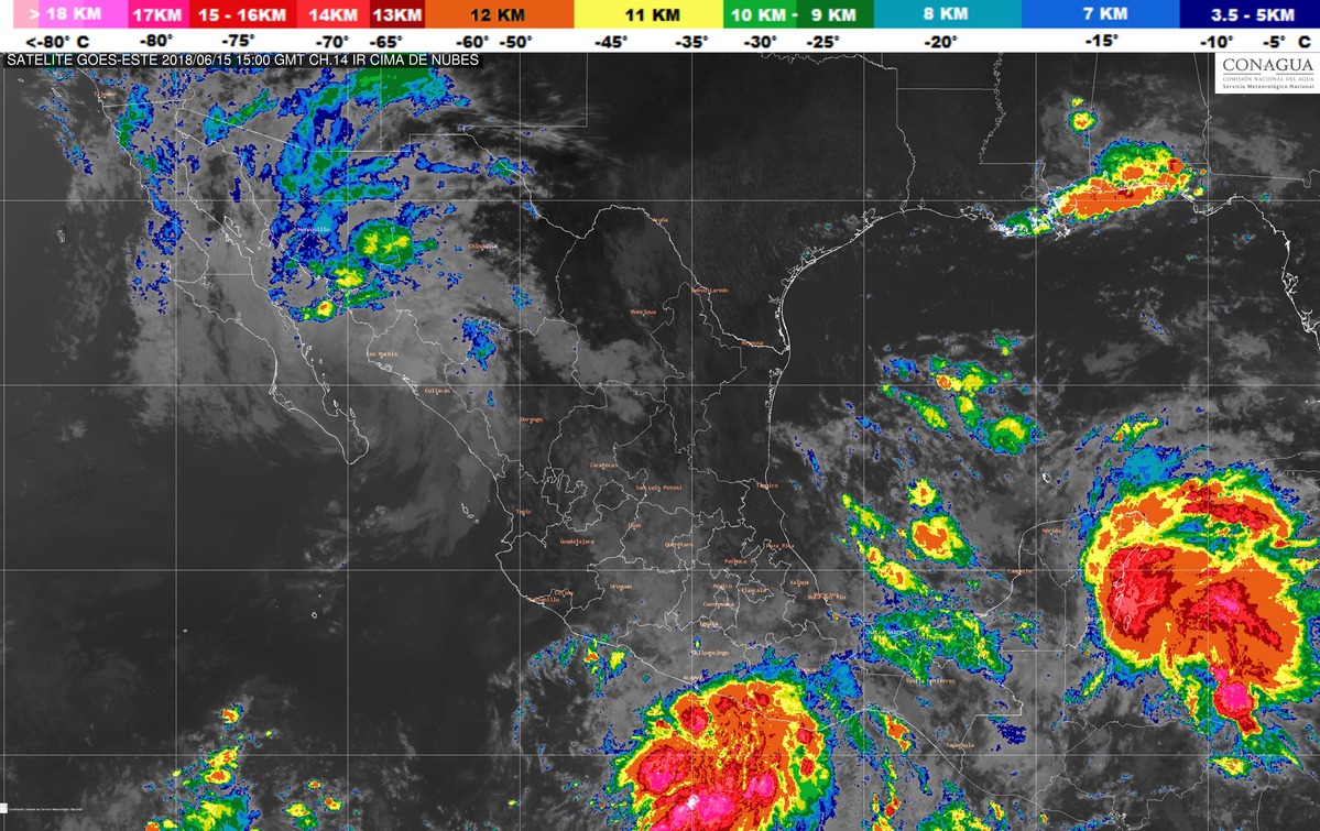 Para Baja California Sur y Sonora se pronostican tormentas intensas debido a Bud