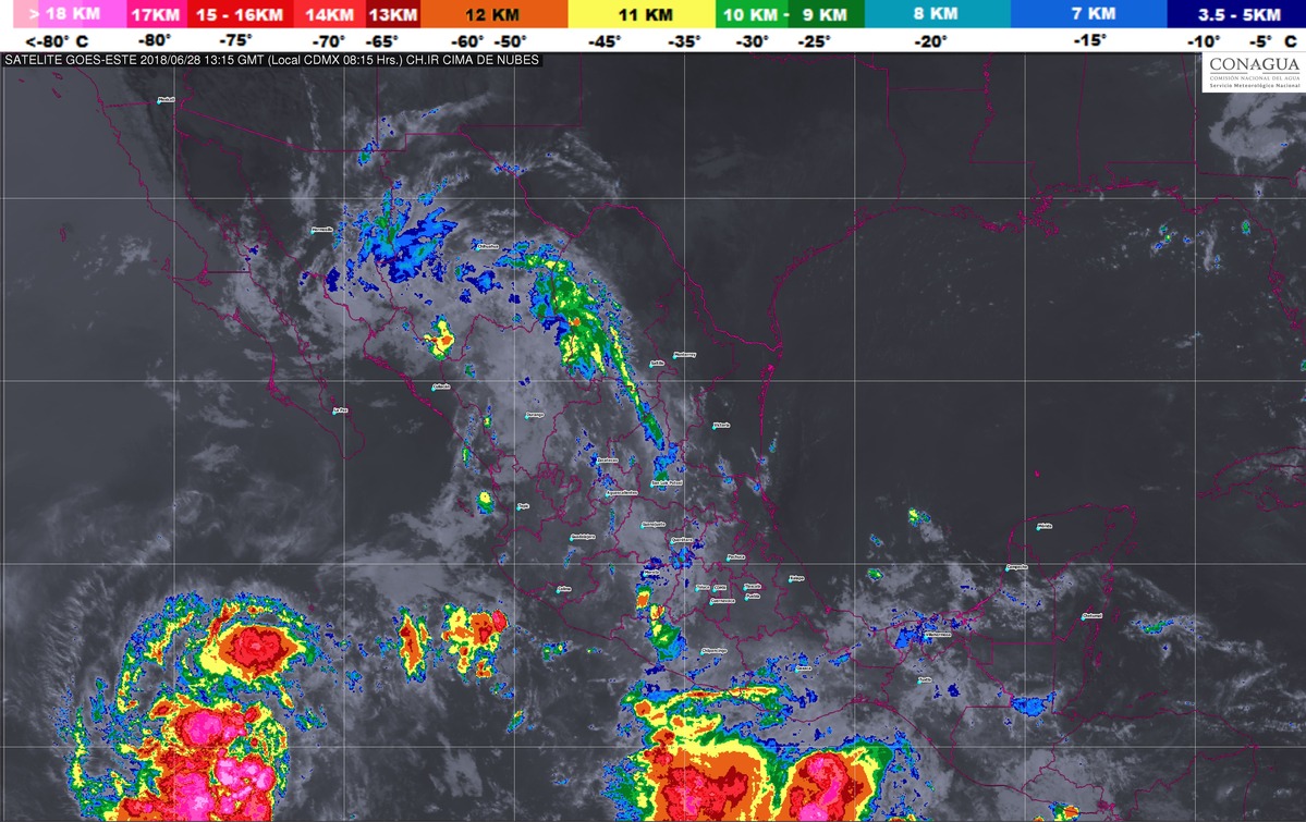 Durante las próximas horas se prevén tormentas intensas en Chiapas