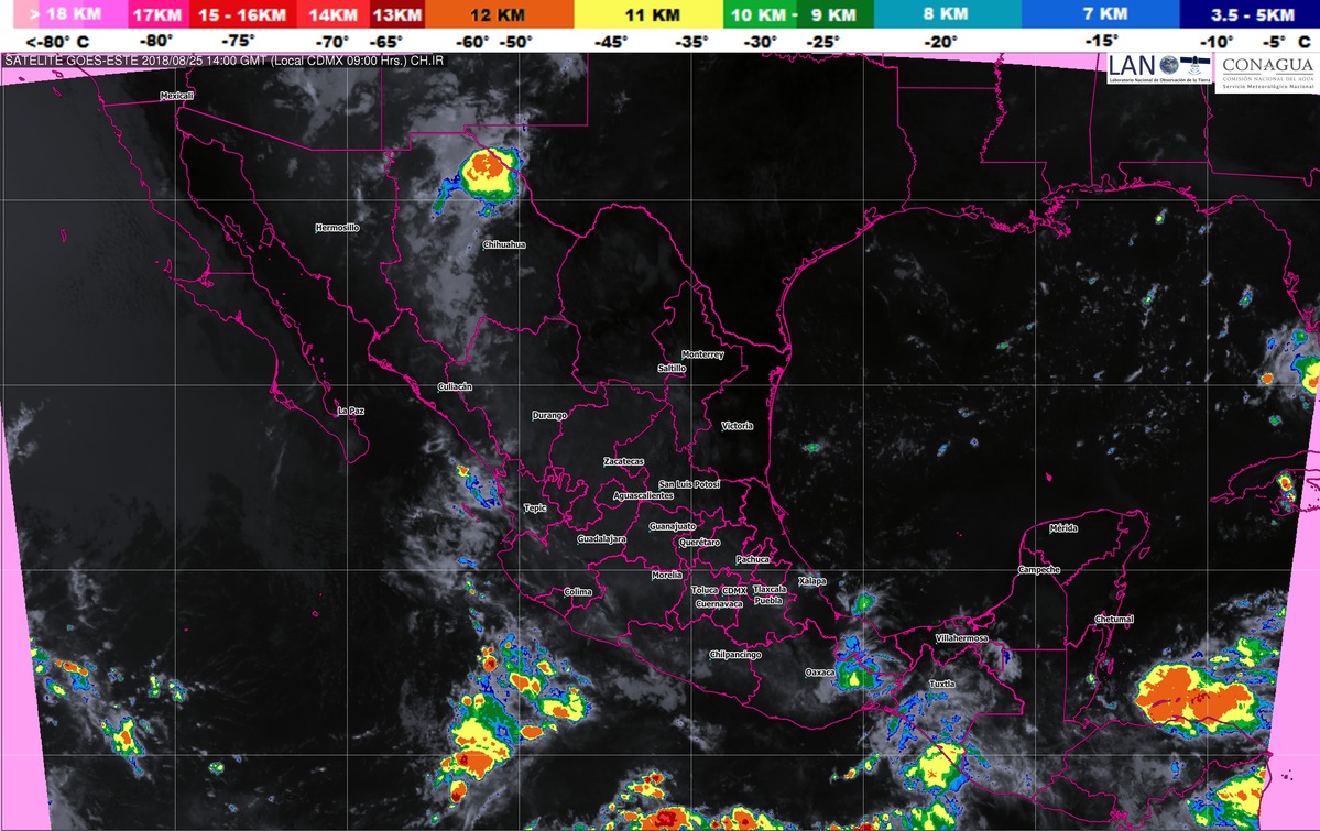 Se pronostican vientos fuertes con posibles tolvaneras para Chihuahua, Coahuila, Durango, Nuevo León, San Luis Potosí y Tamaulipas