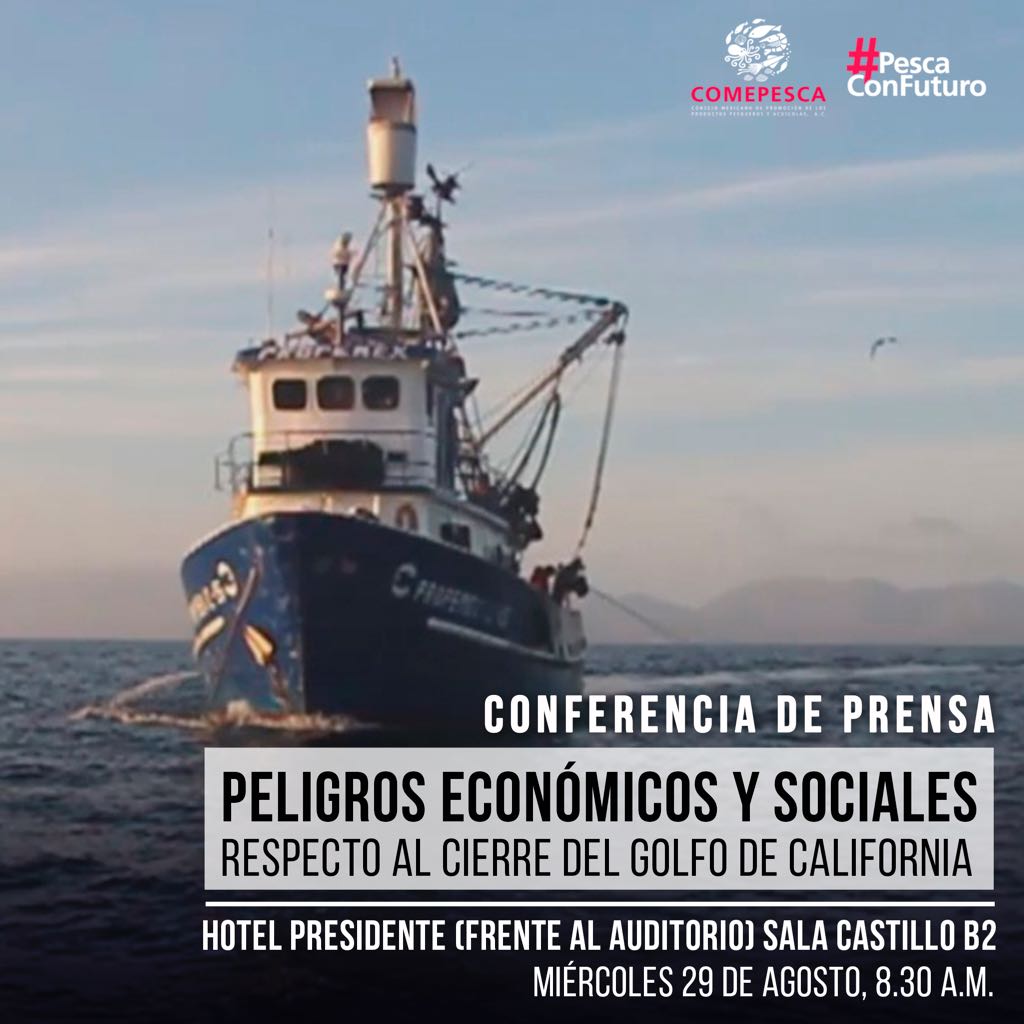 Conferencia de prensa: Peligros económicos y sociales respecto al cierre del golfo de California