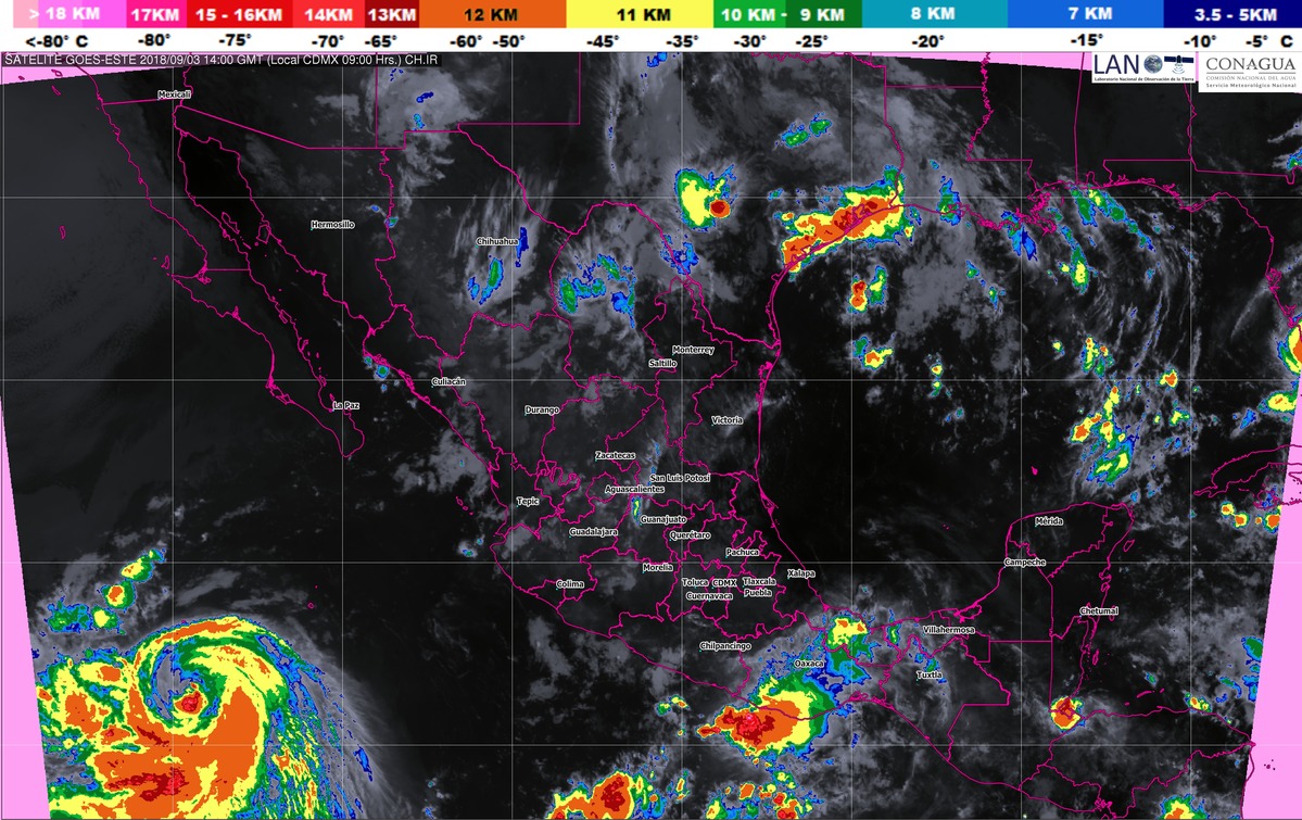Se prevén tormentas intensas en Chiapas