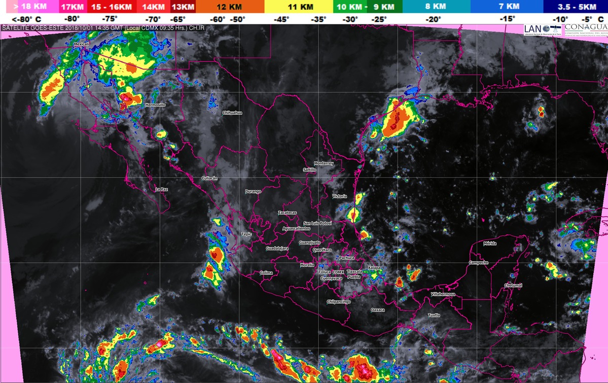 La tormenta tropical Rosa ocasionará tormentas puntuales torrenciales en Baja California y Sonora