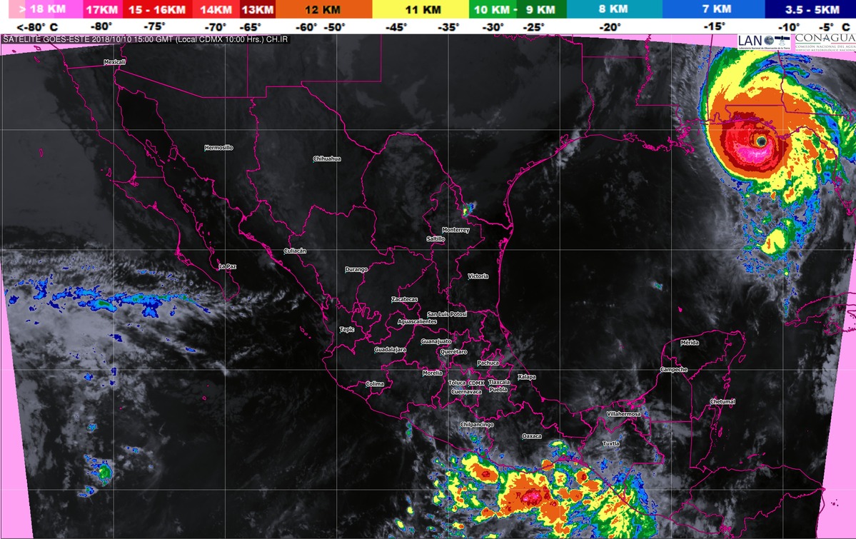 Se prevén tormentas superiores a 250 milímetros en el occidente, el centro y la costa de Chiapas