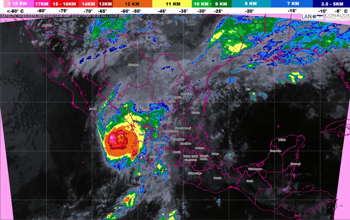 En las próximas horas se prevén tormentas torrenciales en Sinaloa, Nayarit y Jalisco