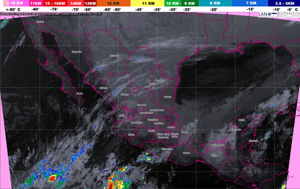 En Chiapas, Tabasco y Campeche, se prevén tormentas intensas