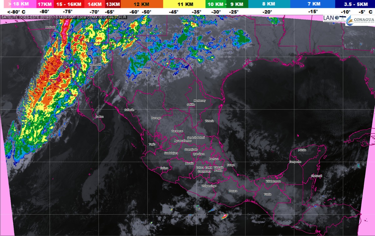 Se pronostica ambiente muy frío durante la mañana y la noche en gran parte de México