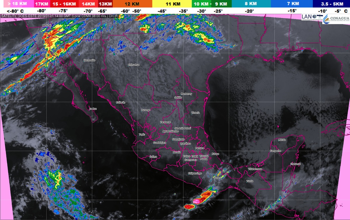 Persistirá el frío durante la mañana y la noche de hoy en gran parte de México, con incremento de las temperaturas diurnas