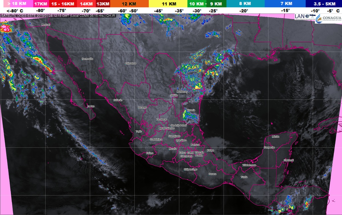 Pronostican ambiente y bancos de niebla para zonas serranas del oriente y el sureste de México