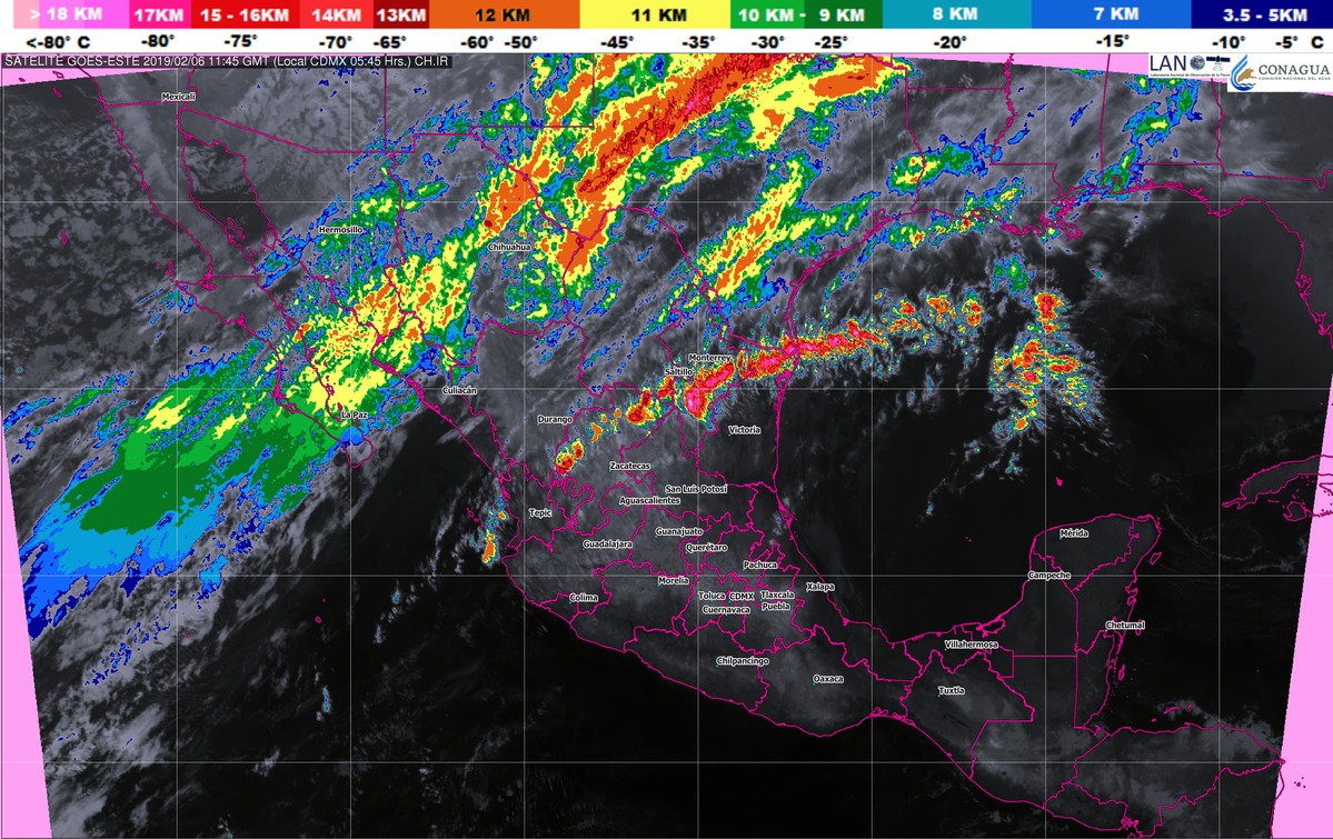Prevén ambiente muy frío y posible nevada o aguanieve en sierras de Baja California, Sonora, Chihuahua y Durango