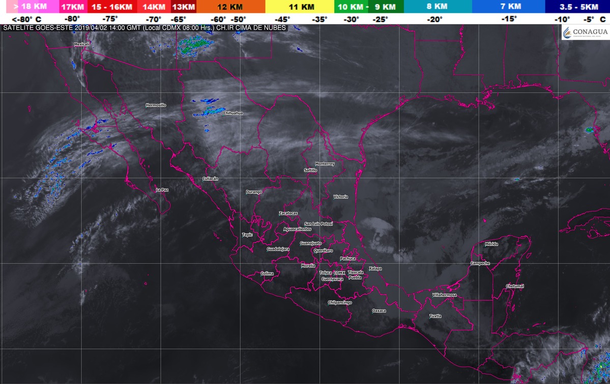 Se prevén tormentas fuertes en Oaxaca y Chiapas