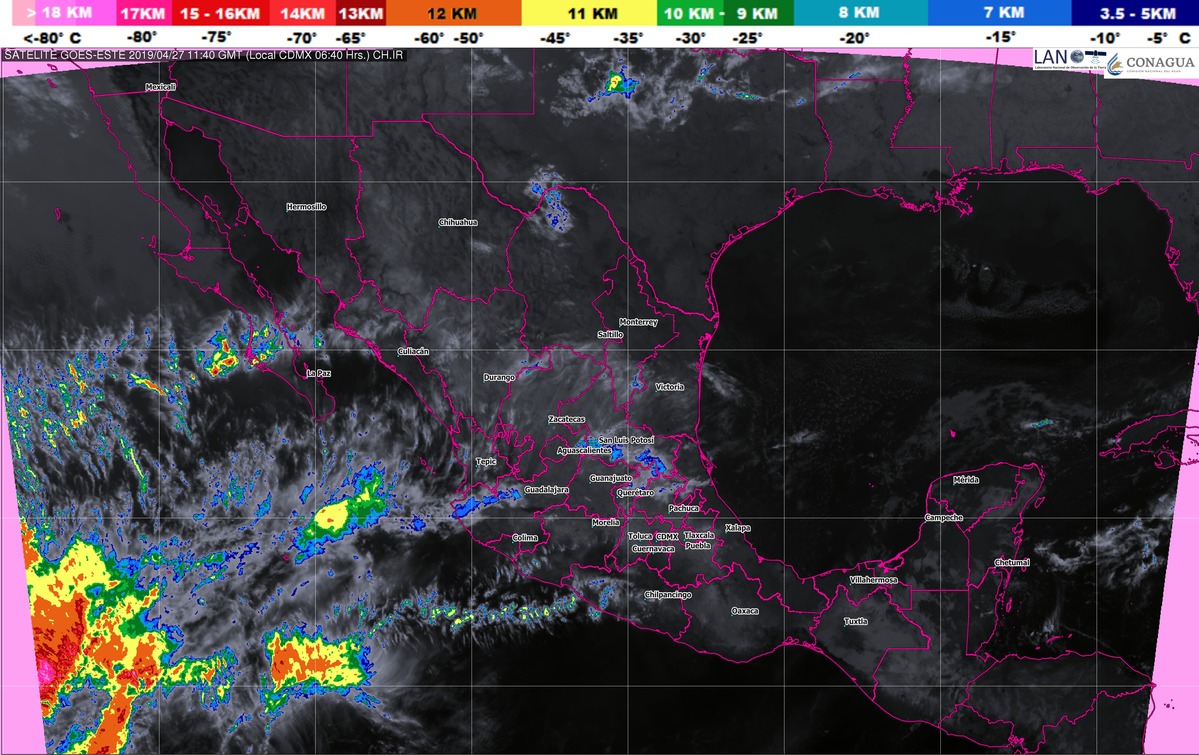 La onda de calor prevalecerá sobre el occidente de México