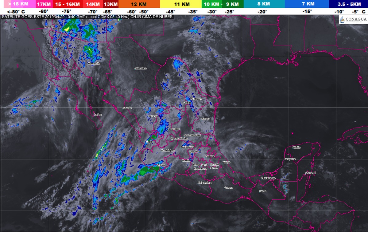 Prevén temperaturas superiores a 40 grados Celsius en siete entidades por persistencia de onda de calor
