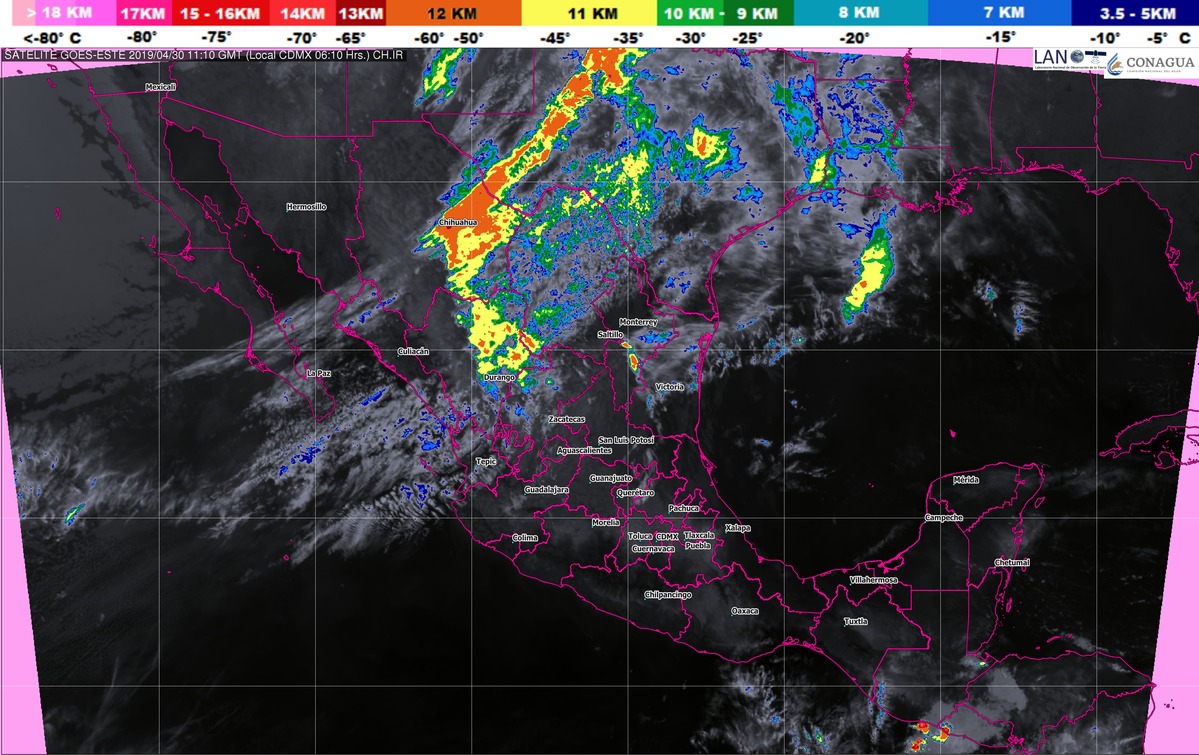 Para Coahuila y Nuevo León se prevé viento del sur con rachas de hasta 70 km/h y tolvaneras