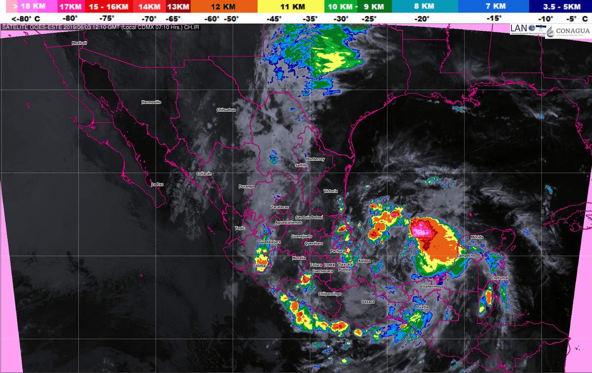 Se pronostican tormentas torrenciales en Guerrero, Veracruz y Oaxaca