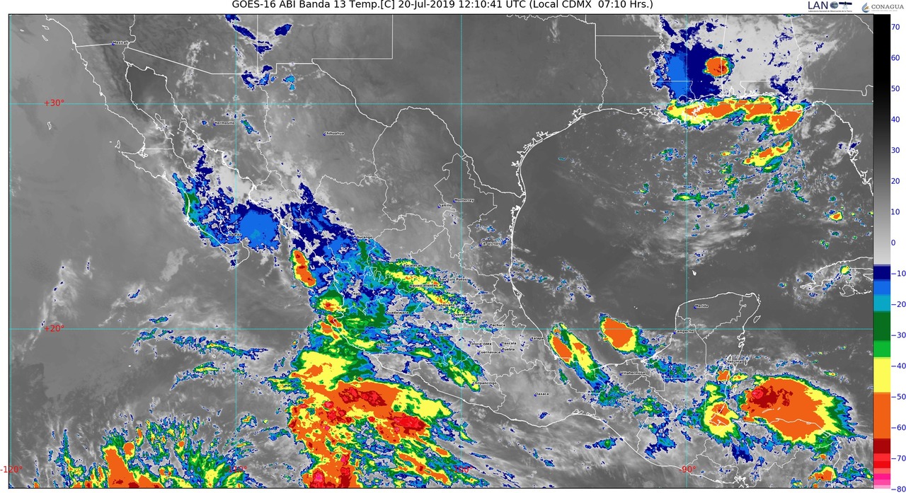 Se pronostican lluvias intensas con descargas eléctricas y posibles granizadas en Nayarit y Jalisco