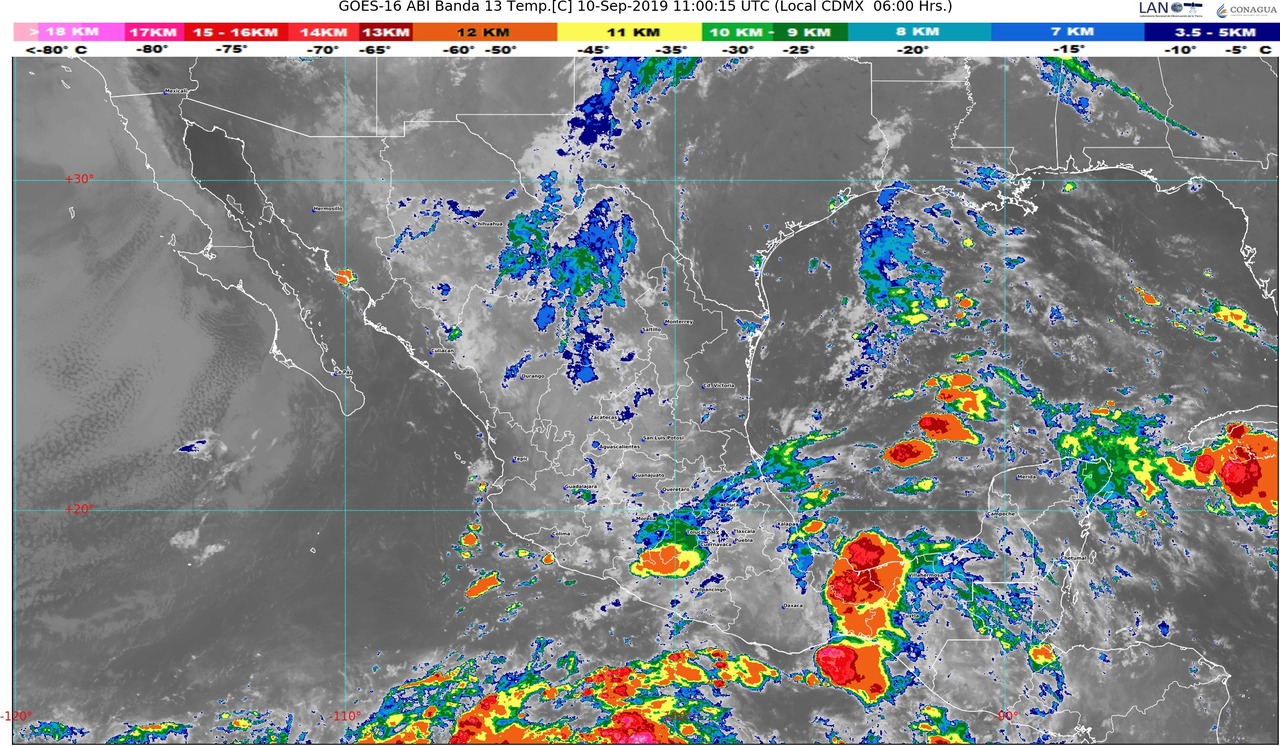 Se pronostican lluvias intensas en Chiapas