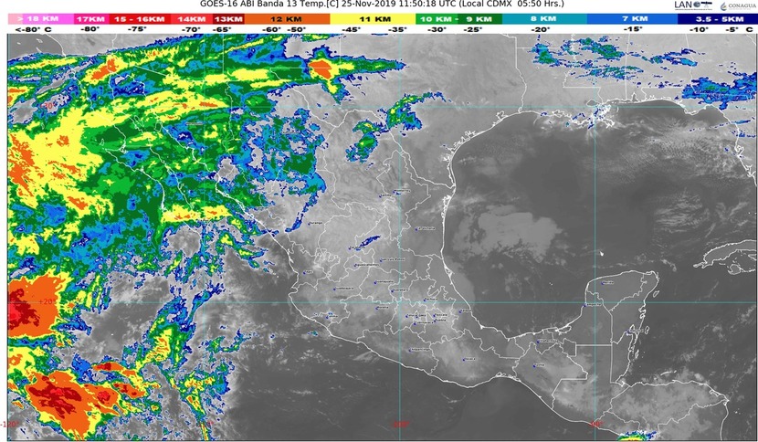 Se pronostican lluvias fuertes para Sonora y Chihuahua