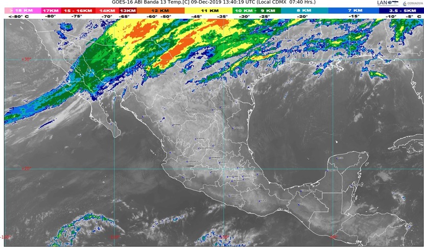 Hoy se pronostican lluvias fuertes en Sonora y Chihuahua