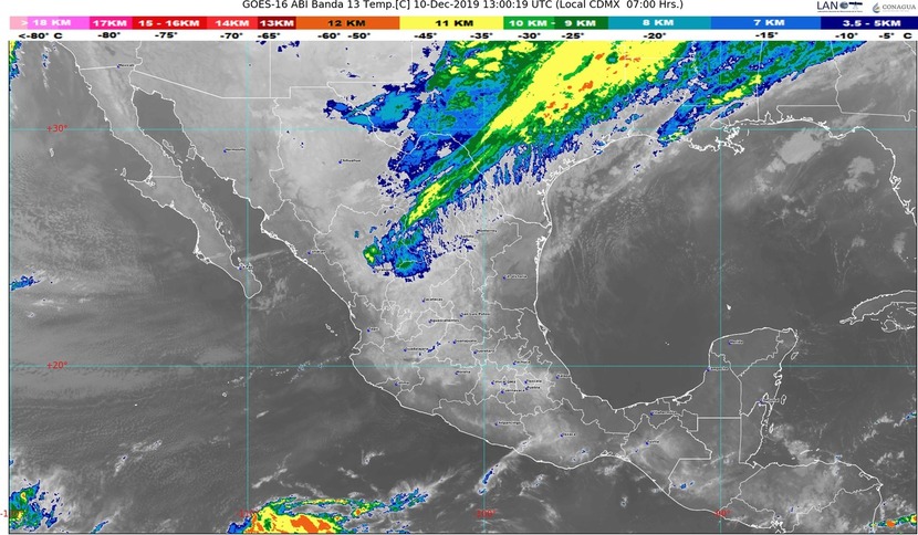 Hoy, martes, se prevén lluvias intensas en Puebla, Veracruz y Oaxaca