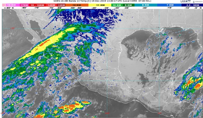 Hoy se pronostican lluvias fuertes para Veracruz y Quintana Roo