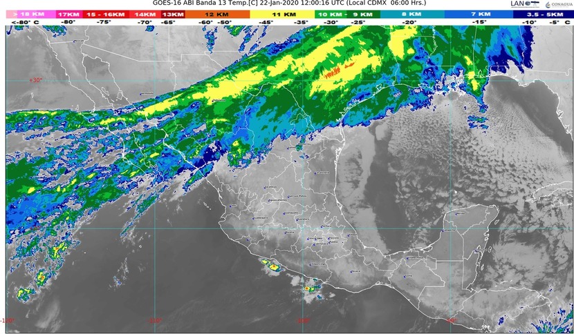Se mantendrán las temperaturas frías durante la mañana y la noche, con heladas en las mesas del Norte y Central